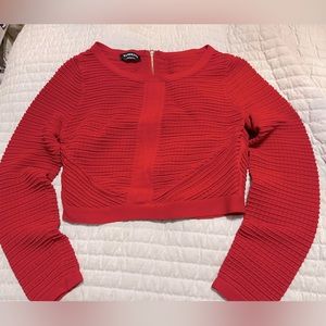 Long sleeve, crop top